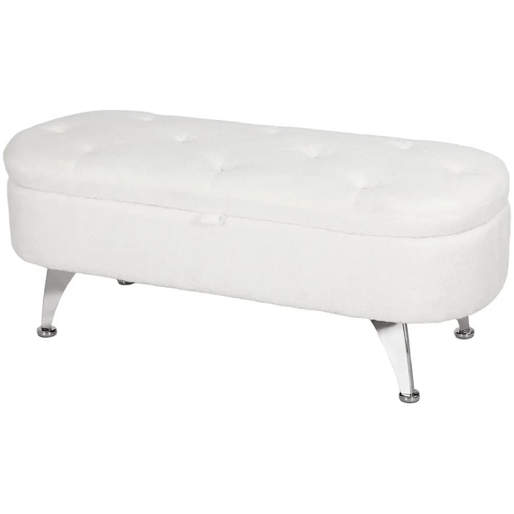 Bänk Förvaringsbänk Vit av Teddy Sammet 114 x 47 x 46,5 Cm