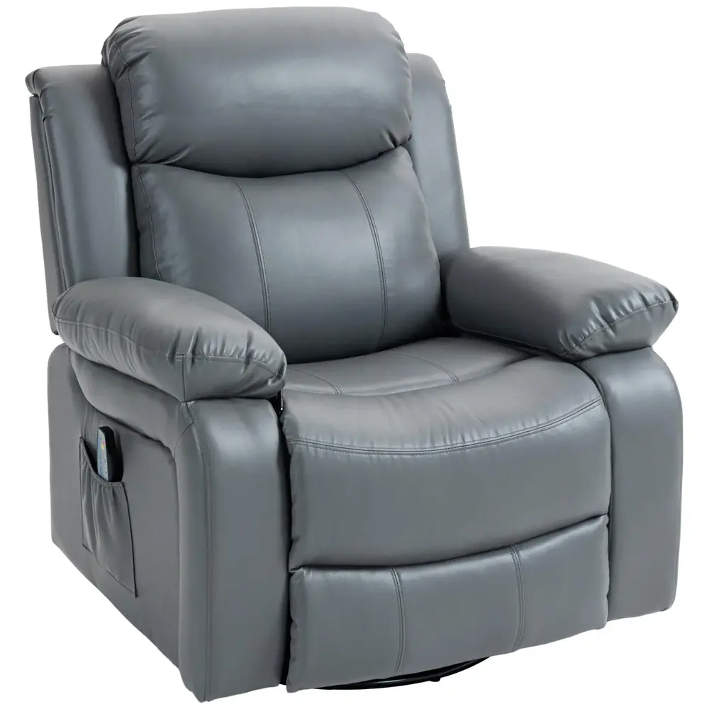 TV-Fåtölj Massagestol Grå 93 x 90 x 101 Cm