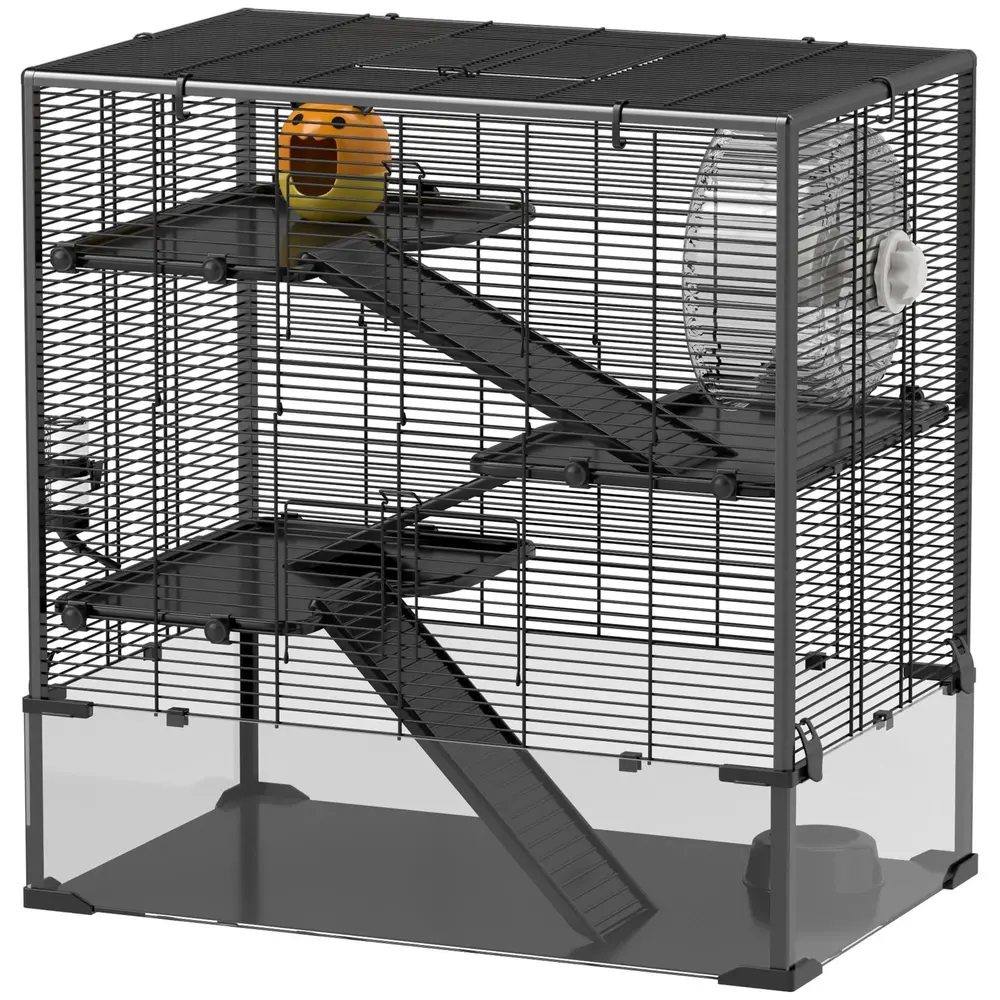Hamsterbur Gnagarbur 4-Vånings Bur 78,5 x 48,5 x 80 Cm