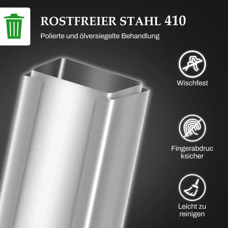 Sensor Soptunna Automatisk Papperskorg Rostfritt Stål