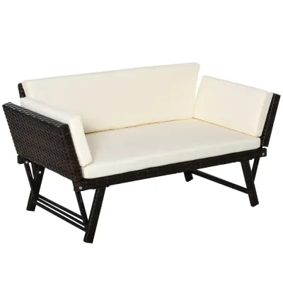Trädgårdssoffa Konstrotting 2-Sits 129 x 63 x 67 cm