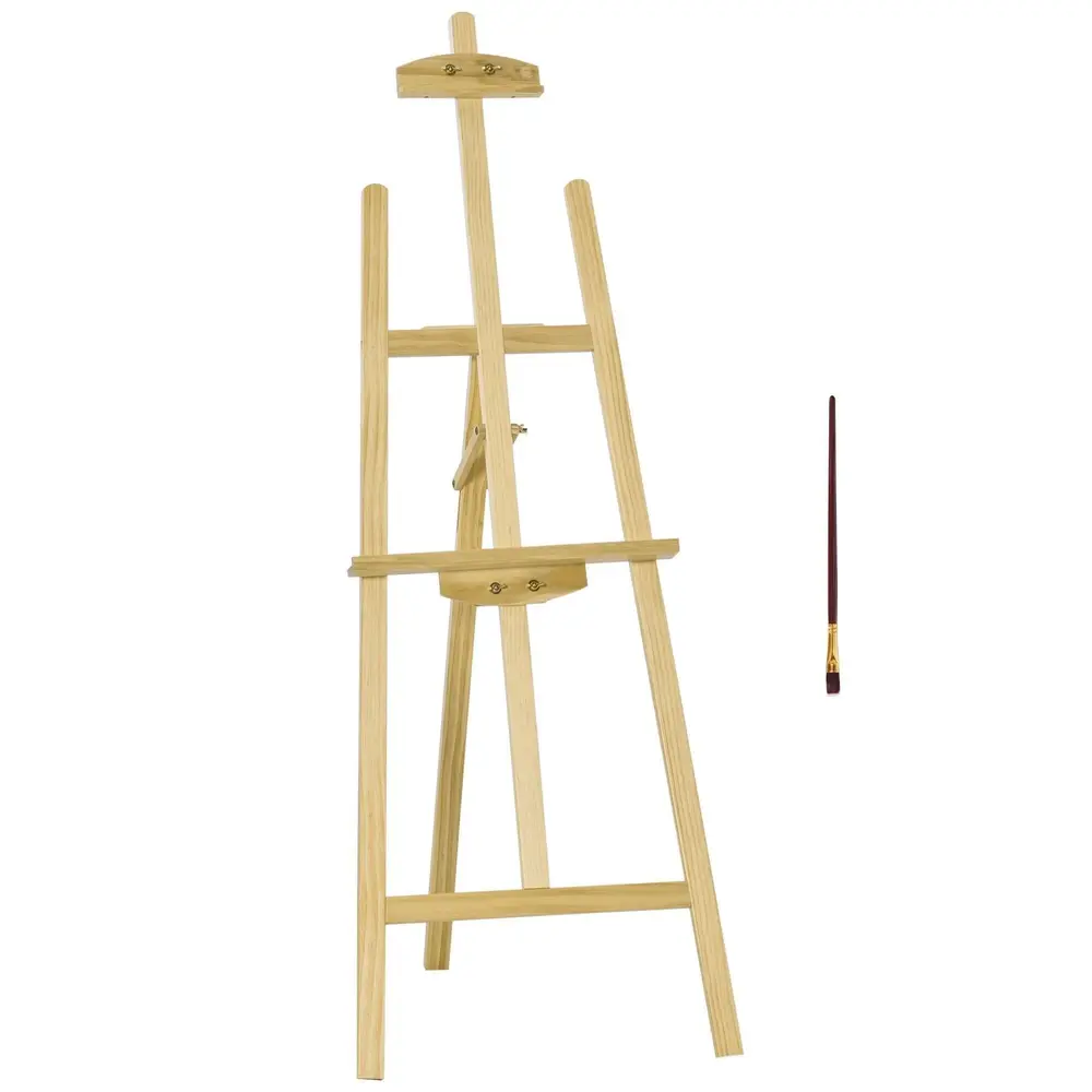 Staffli i Furuträ Ateljéstaffli för 51,5 x 71,5 x 134,5 Cm