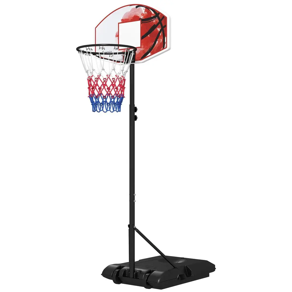 Basketkorg Basketstativ Flerfärgad av Stål 179-209 Cm