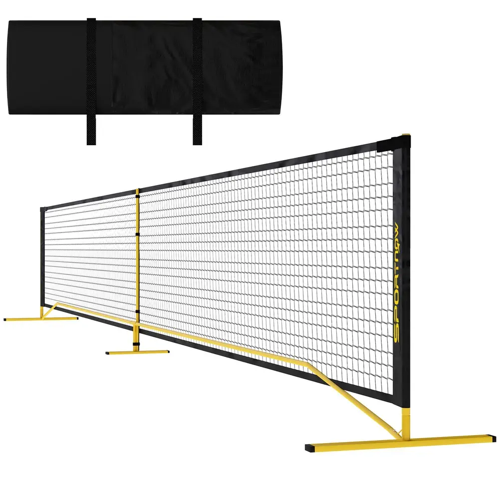 Pickleballnät Bärbart Nät Gul av Metall och Nät 6,7 M