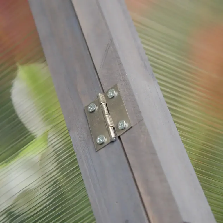 Drivbänk Miniväxthus Kallram med Lock Grå Ventilationshål
