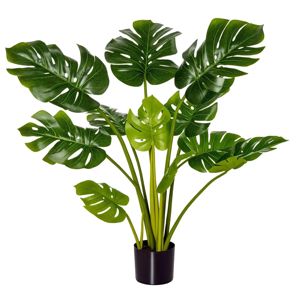 Konstgjorda Monstera Konstgjorda Växter i Kruka 110 Cm