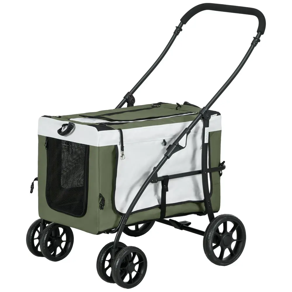 Hundvagn Dog Buggy Hopfällbar med Avtagbar 81x58x97,5 Cm