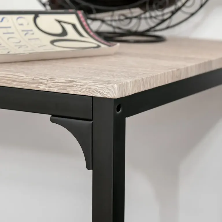 Barbord 2 Stolar 3-Delat Bordsset MDF Barstolar Industriell Stil