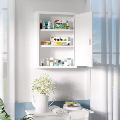 Låsbart Medicinskåp för Vägg Säkert 40 x 15 x 53,5 cm