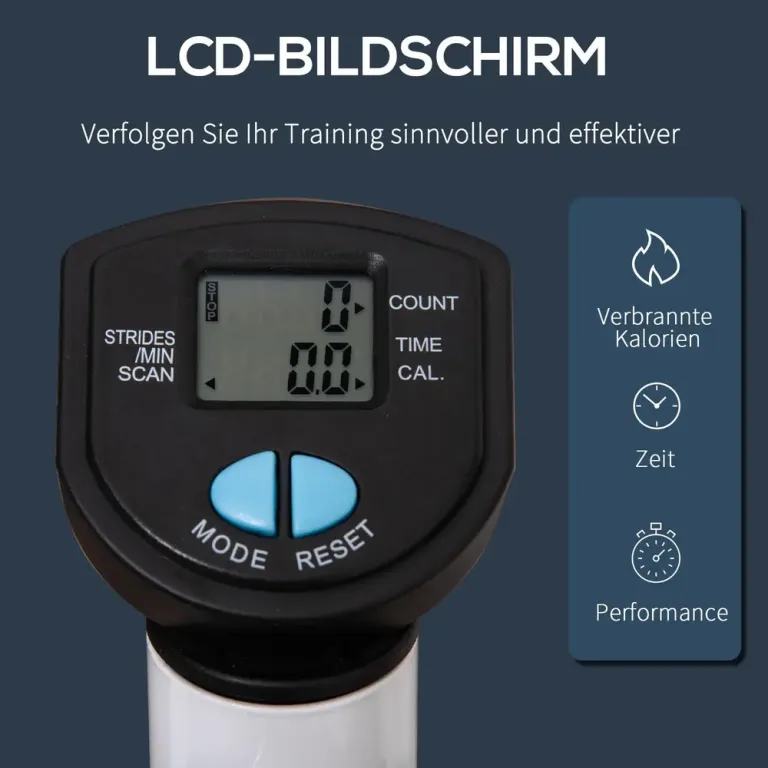 Stepper Ergonomisk Blå Stål Trappmaskin Justerbar Motstånd Skärm