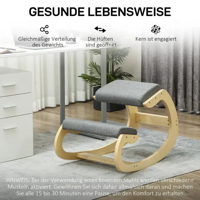 Ergonomisk Gungande Knäpall för Hemmakontor för Förbättrad Knästol