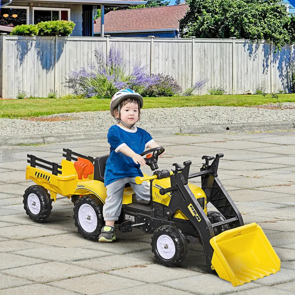Barnhjullastare Kontrollerbar Frontlastare Pedaldriven