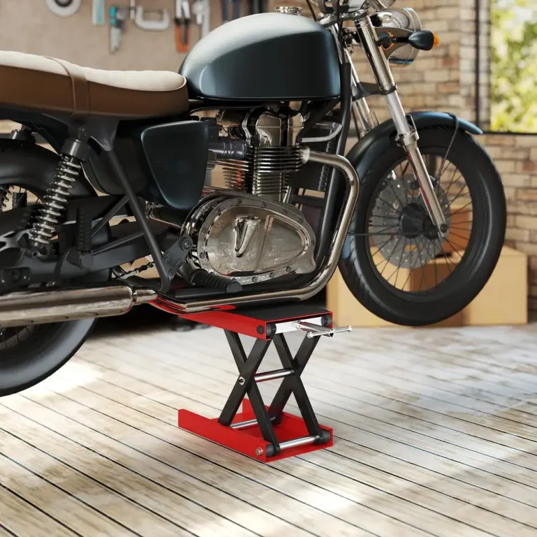 Motorcykellyft Metall för Verkstad och Garage med Höjd