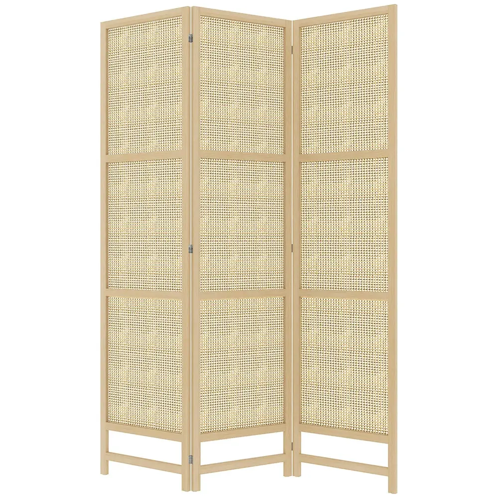 Rumsavdelare Skärmvägg 3-Delad Mellanvägg 135 x 180 Cm