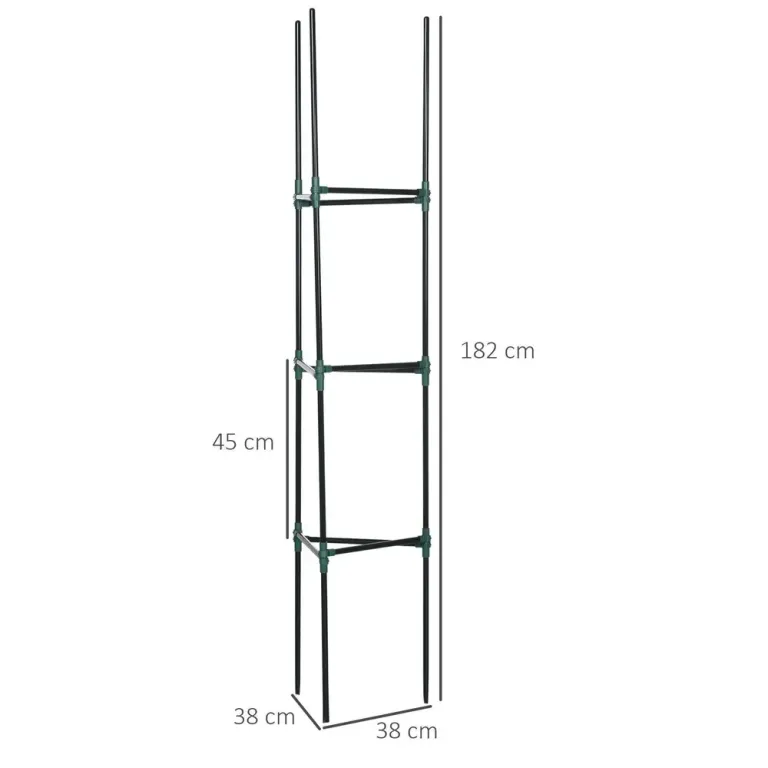 Växtstöd för Tomater 3-Pack Stödpinnar 38 x 38 x 182 cm