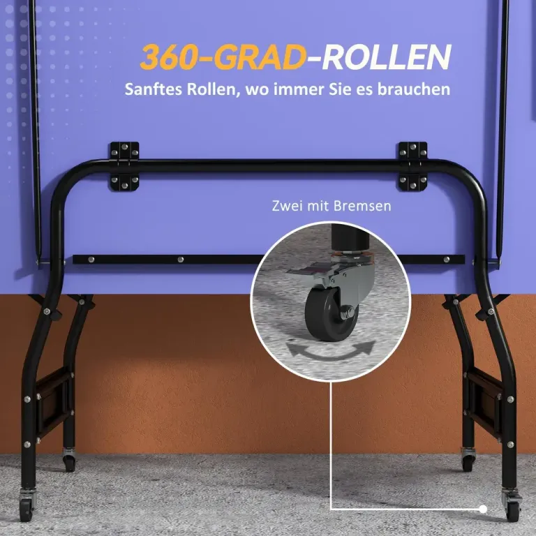 Bordtennisbord i Mid-Size med Hopfällbar Inkl Nät 3 Hopfällbart