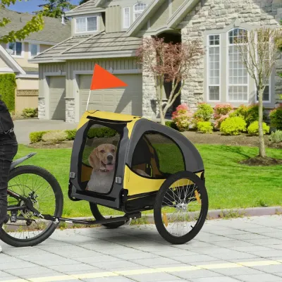 Cykelkärra för Hund Säker Transportvagn 140 x 71 x 83 cm