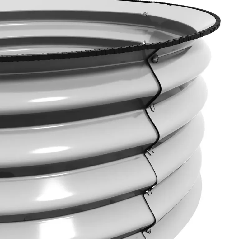 Odlingskrage Upphöjd Bänk Odlingslåda Silver