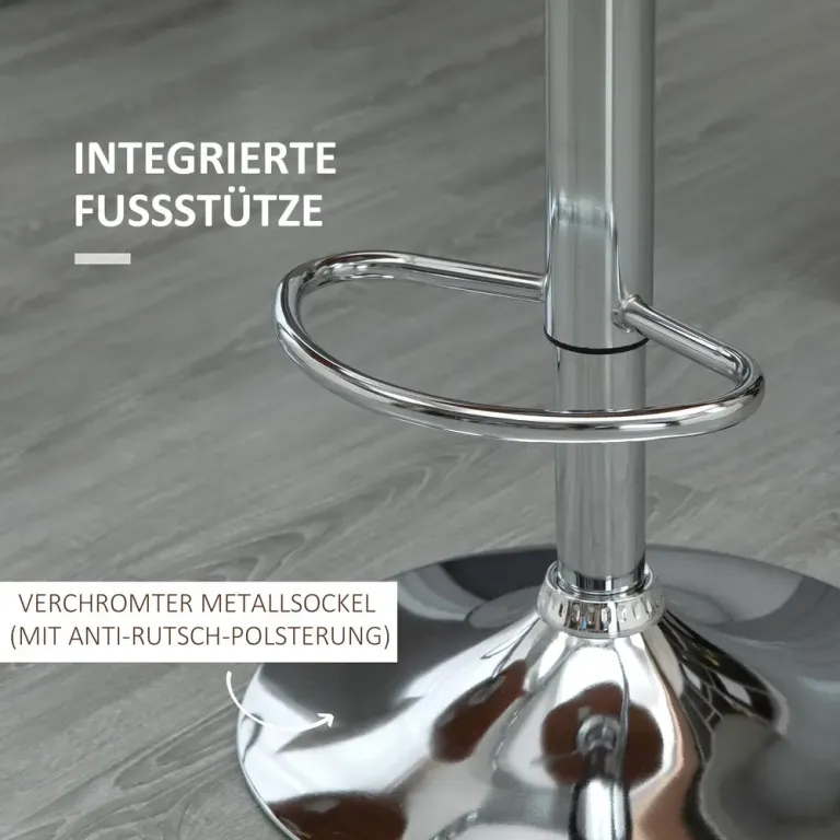 Barstolar 2-Pack Prisvärd Cremefärgad Metall och Bar Barpallset