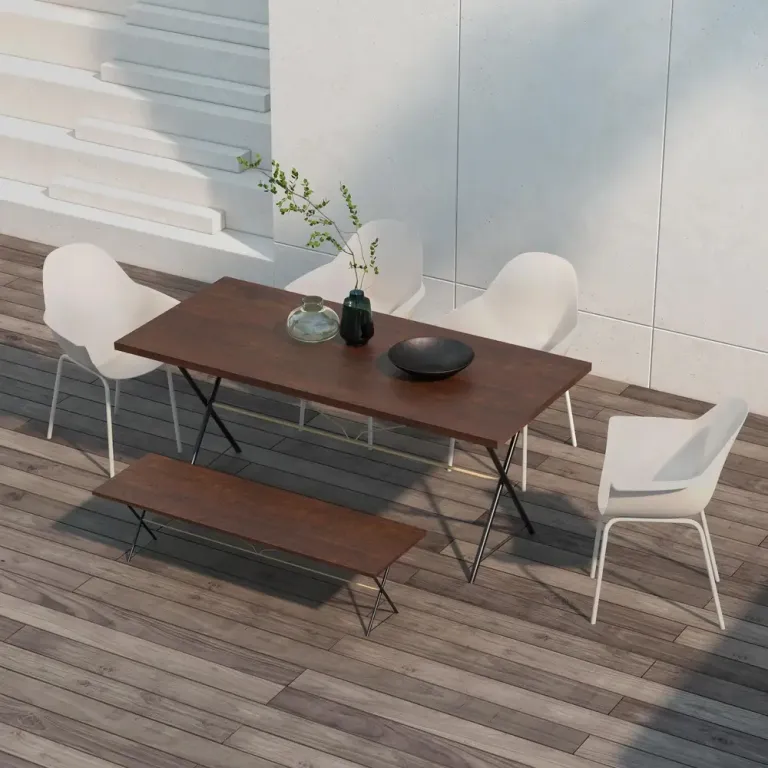 Trädgårdsstolar Balkongstolar Grå av Metall och Textilen Skandi Stil