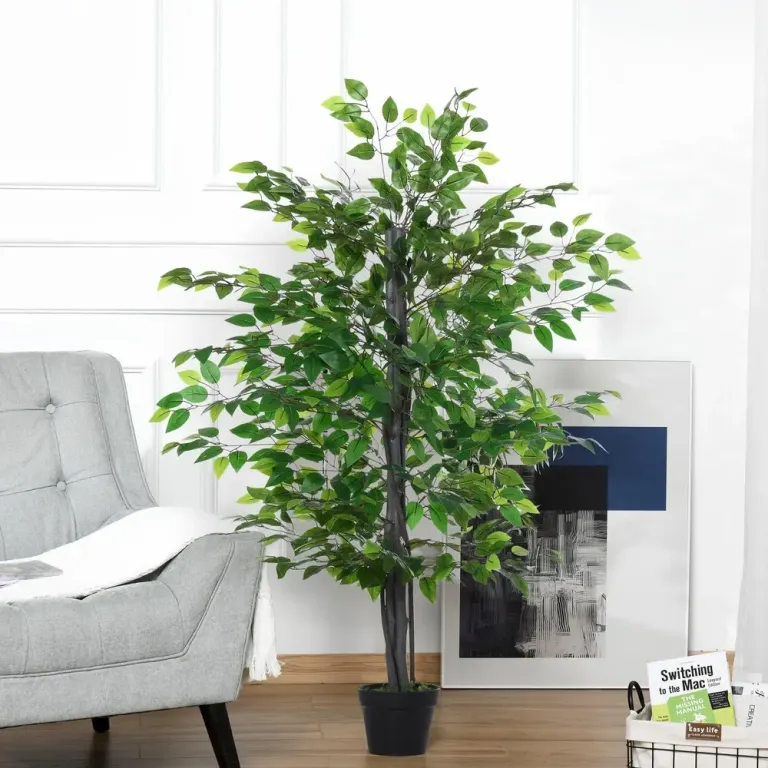 Konstgjort Banyan-Träd Naturtrogen Konstväxt Banyanträd Kruka