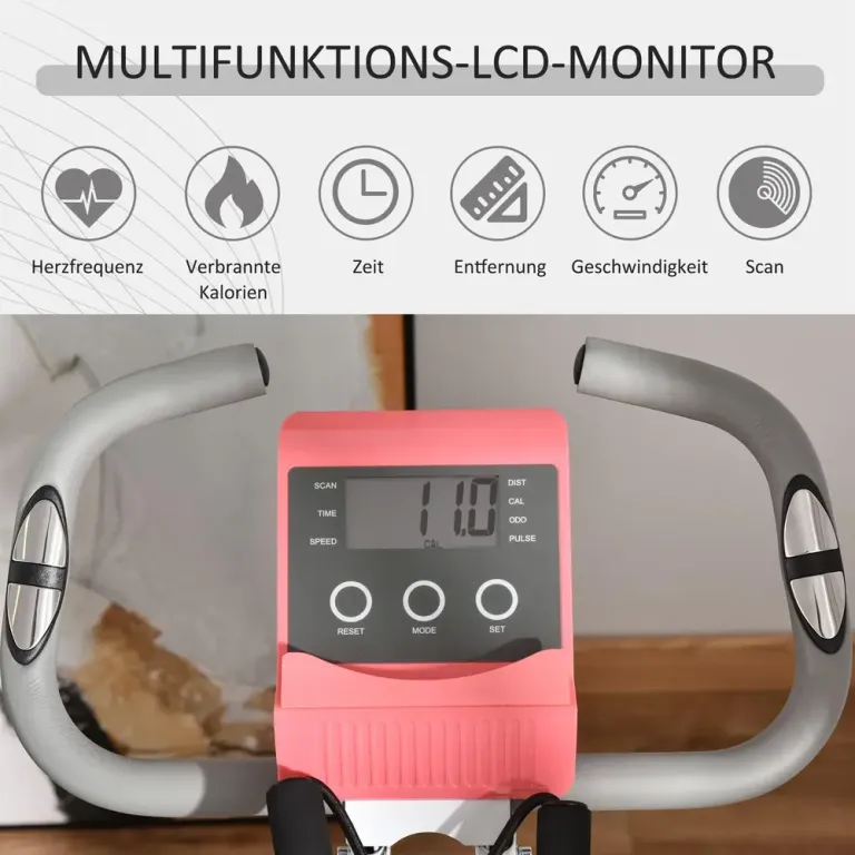 X-Bike 2-i-1 Motionscykel med LCD-Skärm Sittande Magnetiskt Motstånd