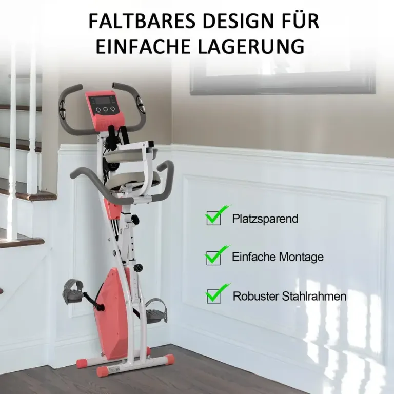 X-Bike 2-i-1 Motionscykel med LCD-Skärm Sittande Magnetiskt Motstånd