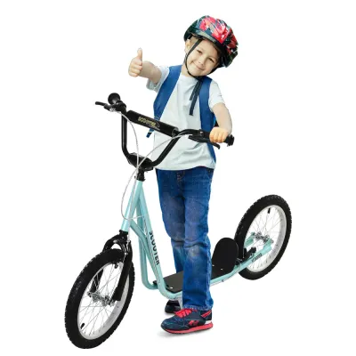 Sparkcykel för Barn med Broms, Ljusblå
