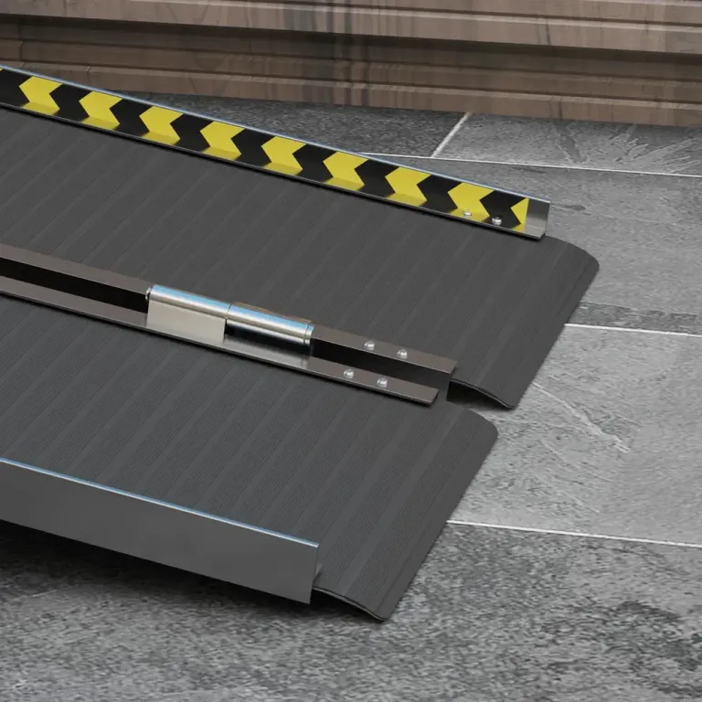 Rullstolsramp Vikbar Halkfri Yta Multipurpose Bärbar