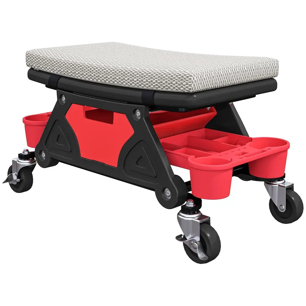 Rullande Verkstadspall med Hjul 135 Kg 35 Cm