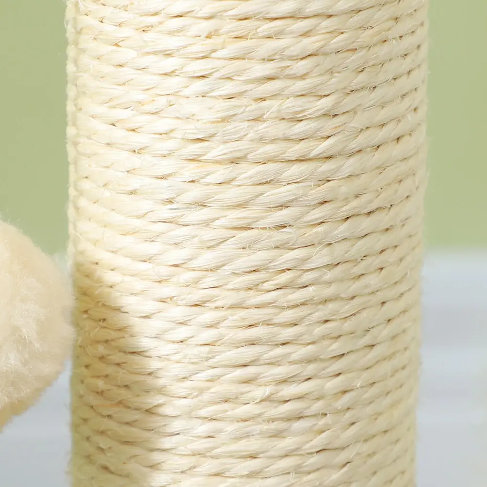 Klöspelare Klösmöbel Ek av Sisal och Trä för Katter 49 Cm