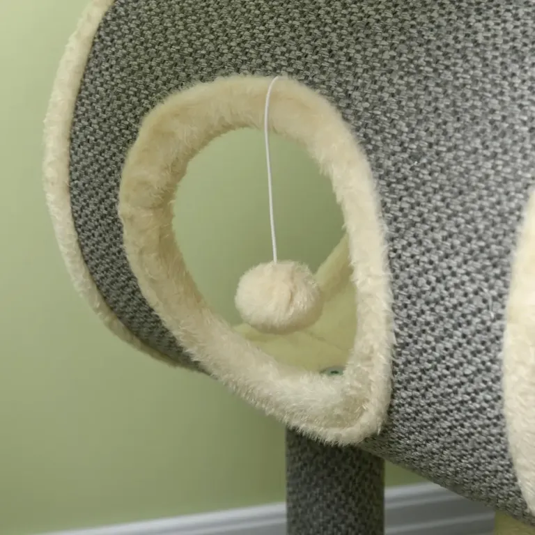 Klösträd Grå av Sisal och Plysch 104 cm