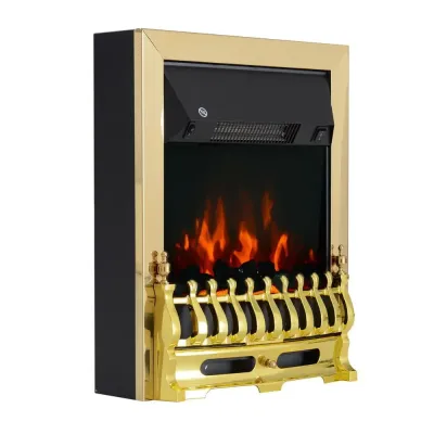Elektrisk Öppen Spis Guld Kamin 48,2 x 18,5 x 59,2 Cm