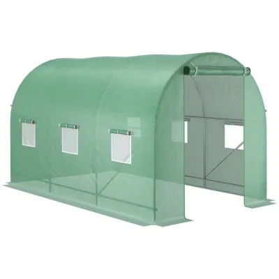Tunnelväxthus Grön Förstärkt 350 x 200 x 200 cm