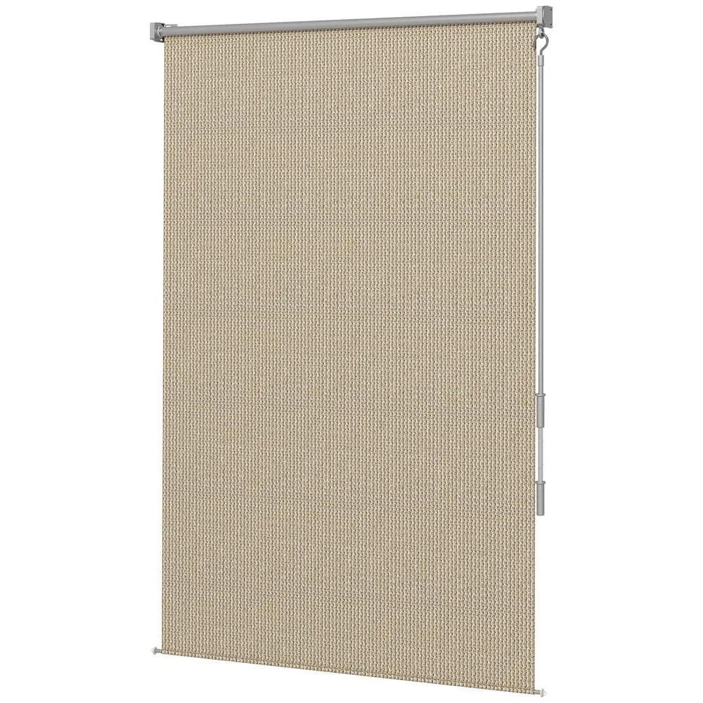 Vertikal Markis Rullgardin Beige av Tyg 120 x 185 Cm