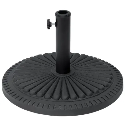 Rund Parasollfot i Cement Parasollstativ 49 cm