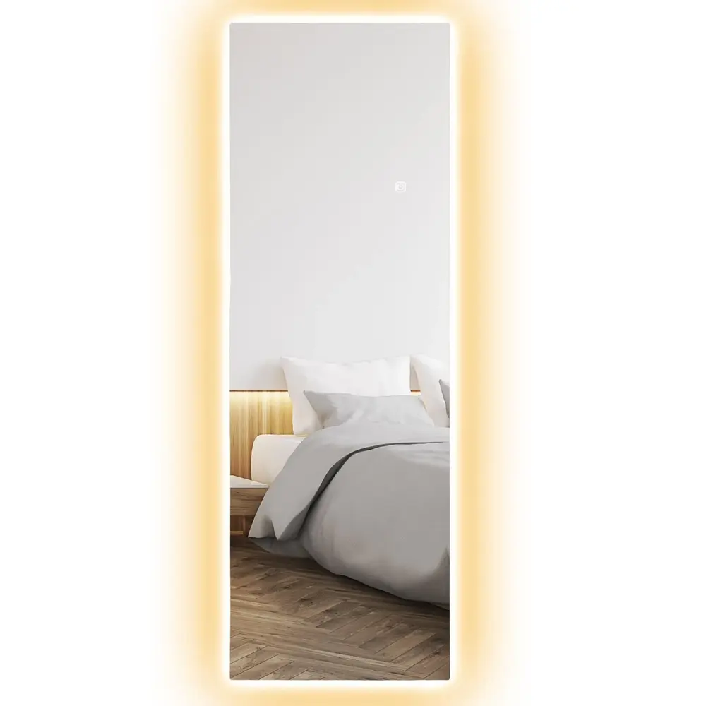 Helfigursspegel Väggspegel Transparent av Glas 40 x 120 Cm