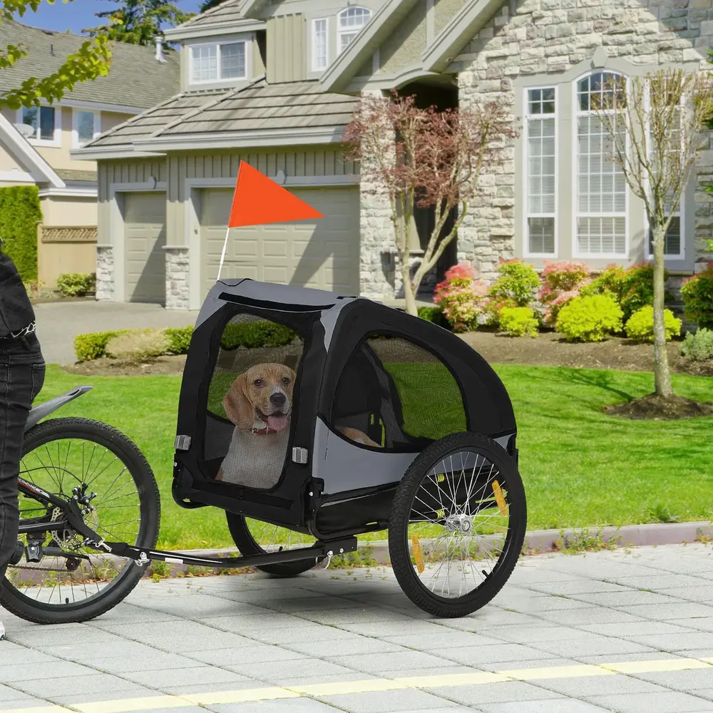 Hundvagn för Cykel med Nätfönster 140 x 71 x 83 Cm