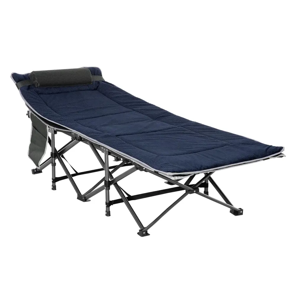 Campingsäng Tältsäng Hopfällbar Säng 188 x 64,5 x 53 Cm