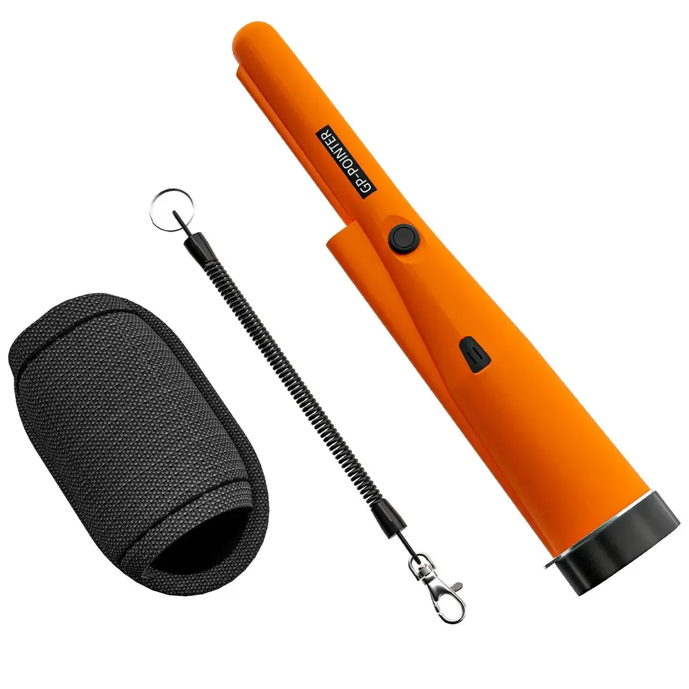 Metalldetektor Bärbar Pekare med LED Indikator Orange