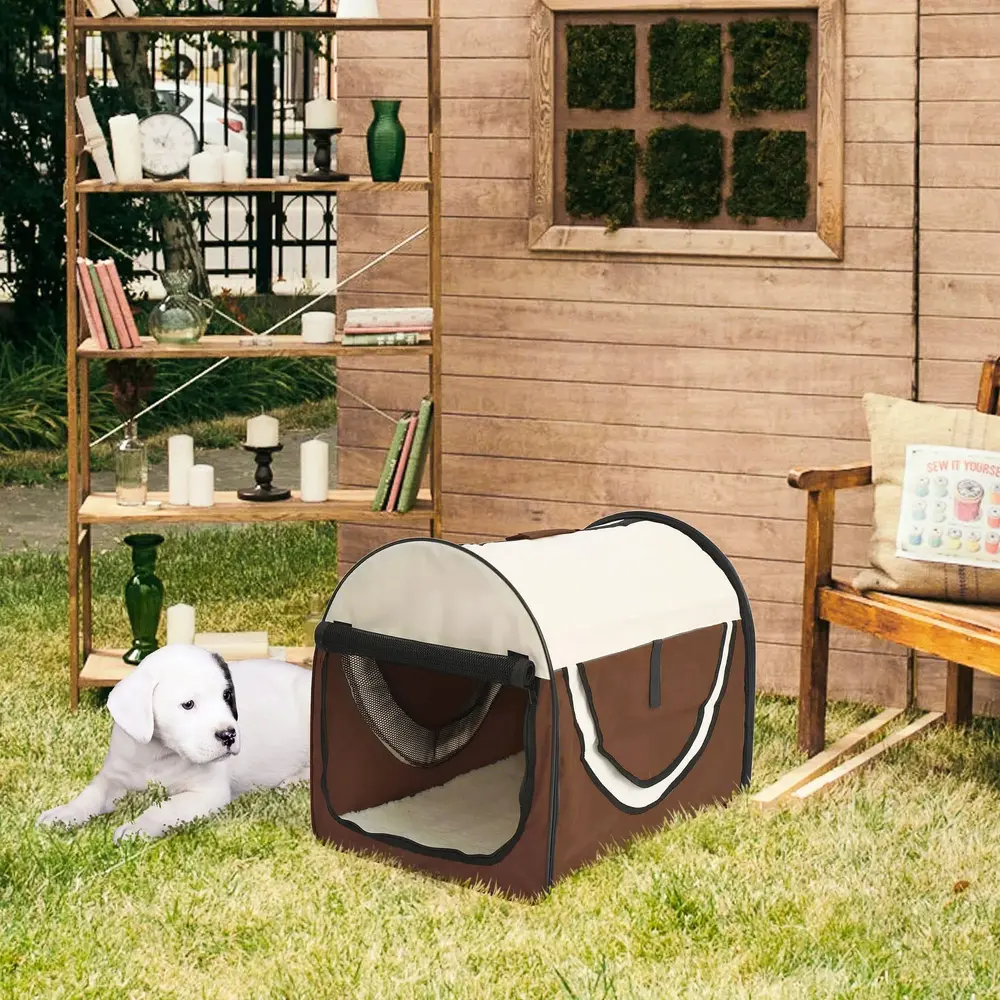Hundlåda Hopfällbar Hundtransportlåda 61 x 46 x 51 Cm