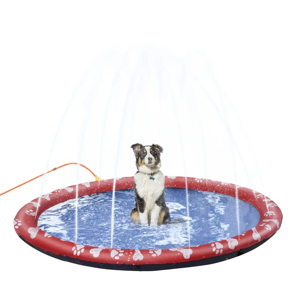 Hundpool Plaskdamm Röd för Hundar Ø 170 Cm