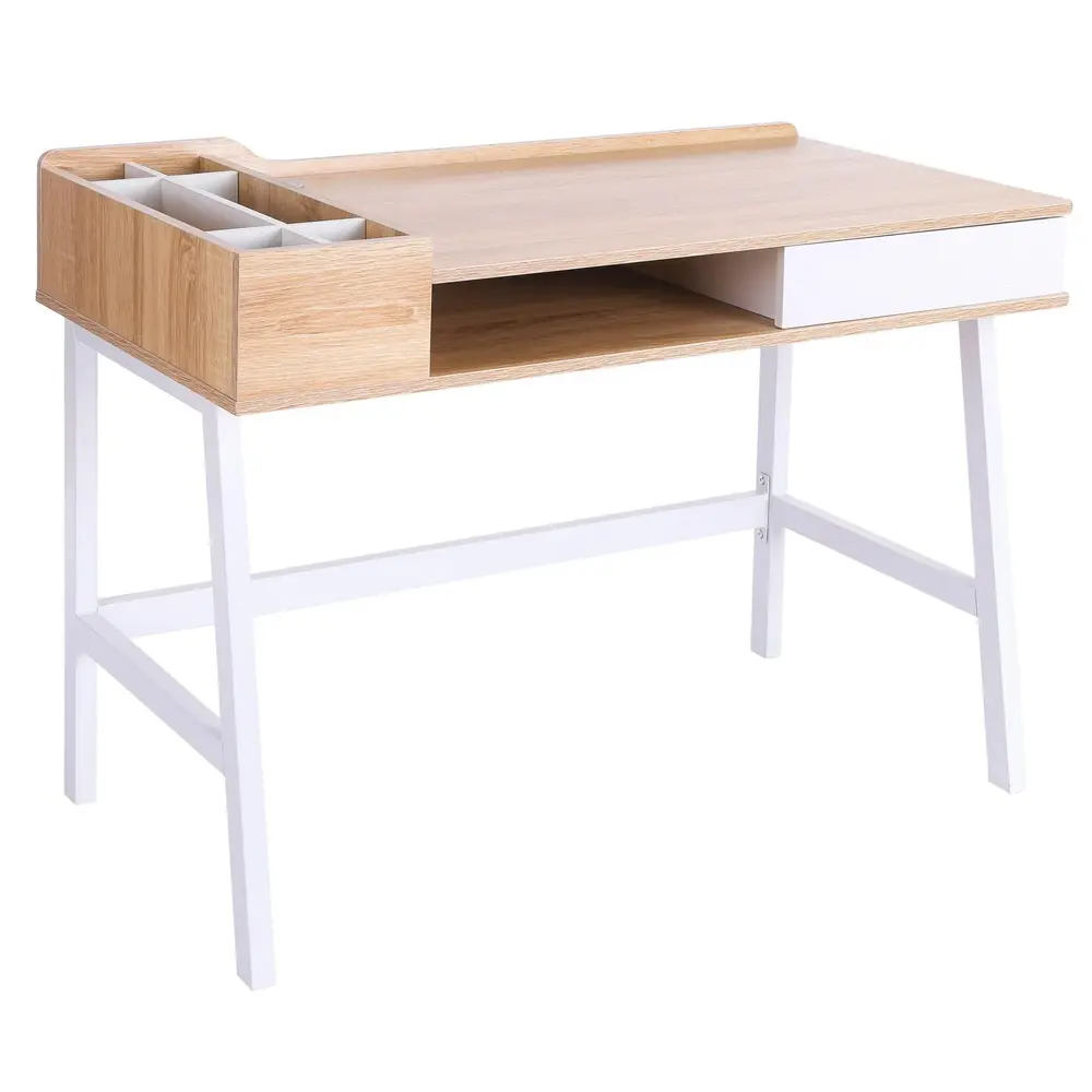 Skrivbord med Förvaringsfack Datorbord med Rymlig Låda
