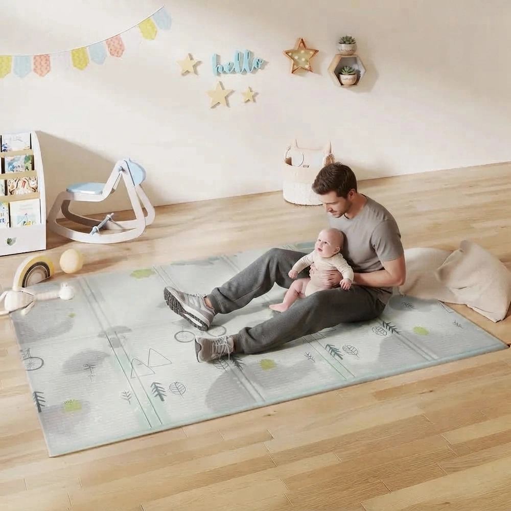 Lekmatta Baby Flerfärgad Skumgummi för Barnrum Mjuk