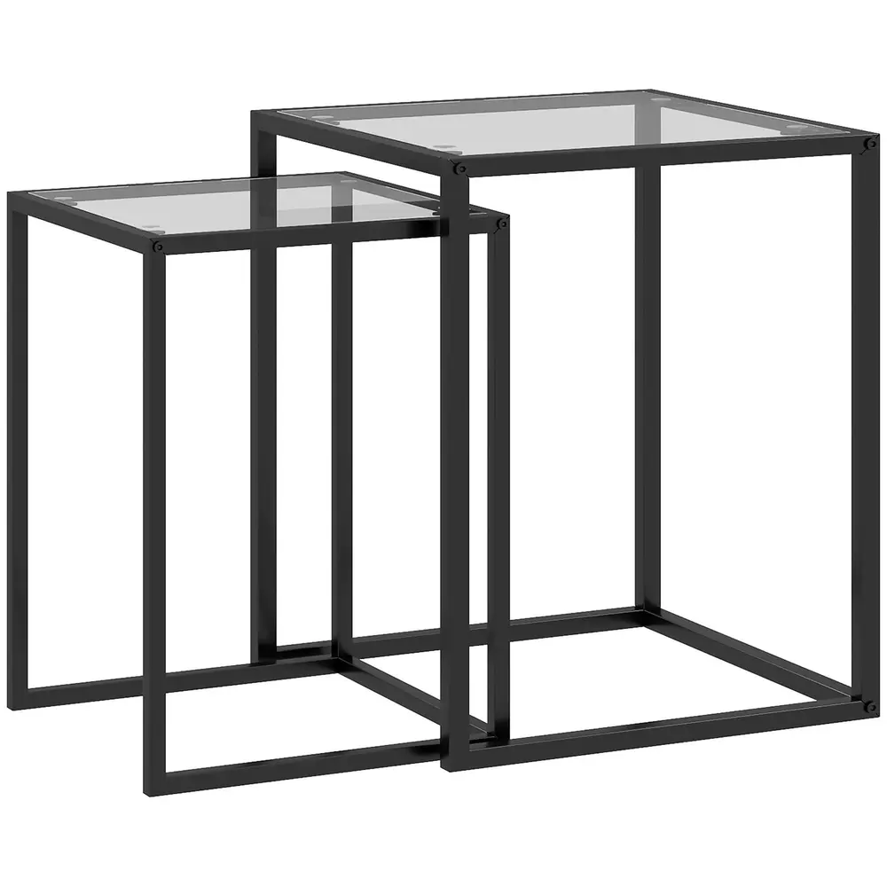 Satsbord 2-pack med Stålben och Hållbar 50 x 50 x 50 Cm