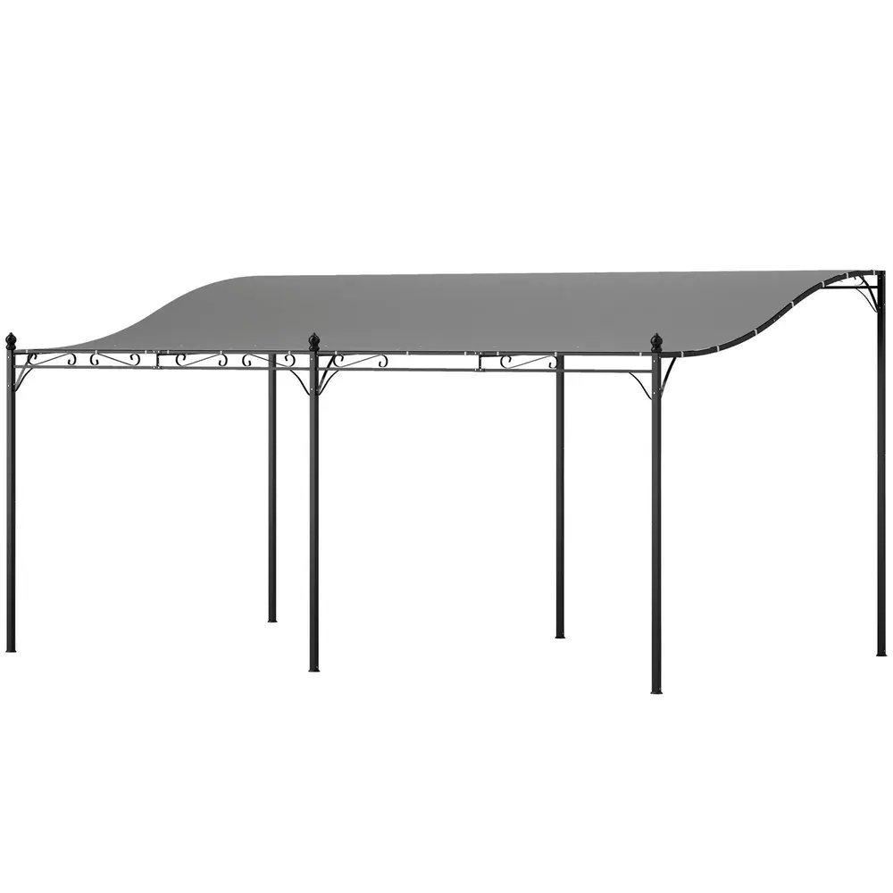 Påbyggnadspaviljong Pergola med Tak 3X5X2,5 M