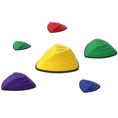 Set 6 Stegstenar Stapelbar Färgglad