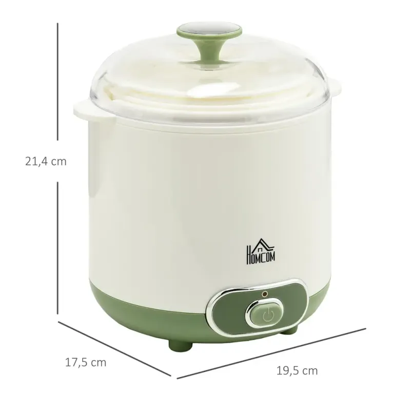 Yoghurtmaskin 1,5 l med Sil och Lock Grekisk Halkfria Fötter