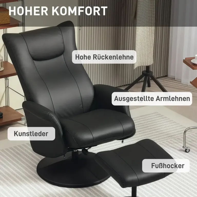 Ergonomisk Kontorsstol Chefsstol Höjbar