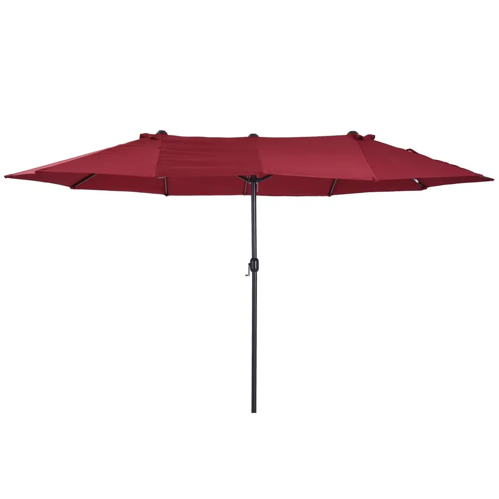 Parasoll Trädgårdsparaply Dubbelt Parasoll 455 x 270 Cm